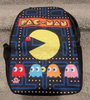 Pac-Man Retro Arcade Classic Maze Backpack with Ghosts